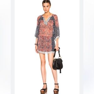Ulla Johnson Boho Paisley Print silk Dress